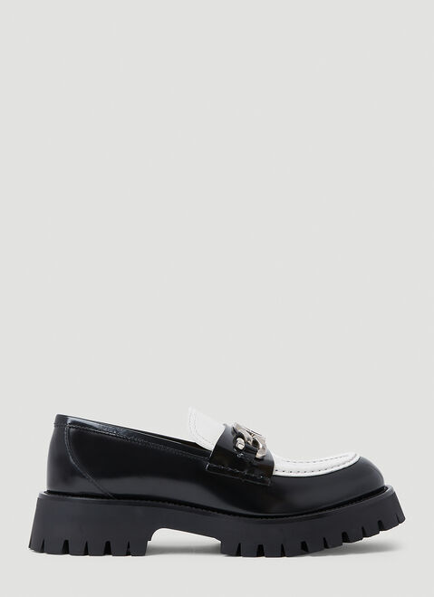 Thom Browne Interlocking G Chain Loafers Black thb0253008