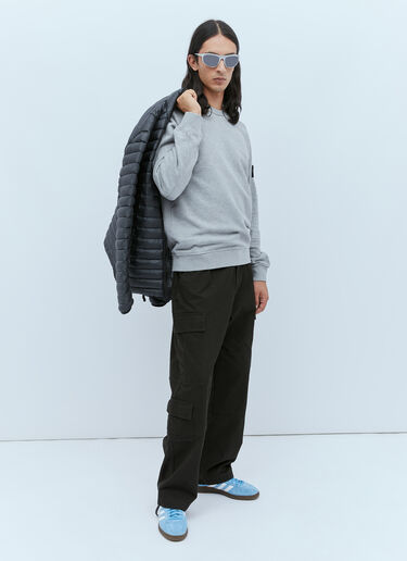 Compass Patch Sweatshirt Stone Island Compass Patch Sweatshirt Grey sto0154053