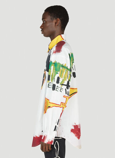 Honey Fucking Dijon Basquiat Overshirt White hdj0352017