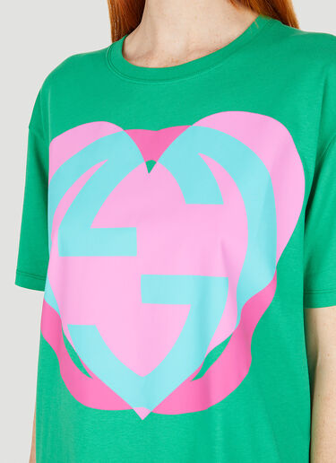 Gucci Love Parade Interlocking G T-Shirt Green guc0250059