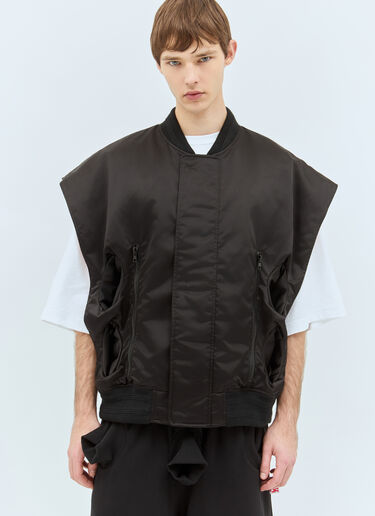 Walter Van Beirendonck Tunnel Bomber Jacket Black wlt0158001