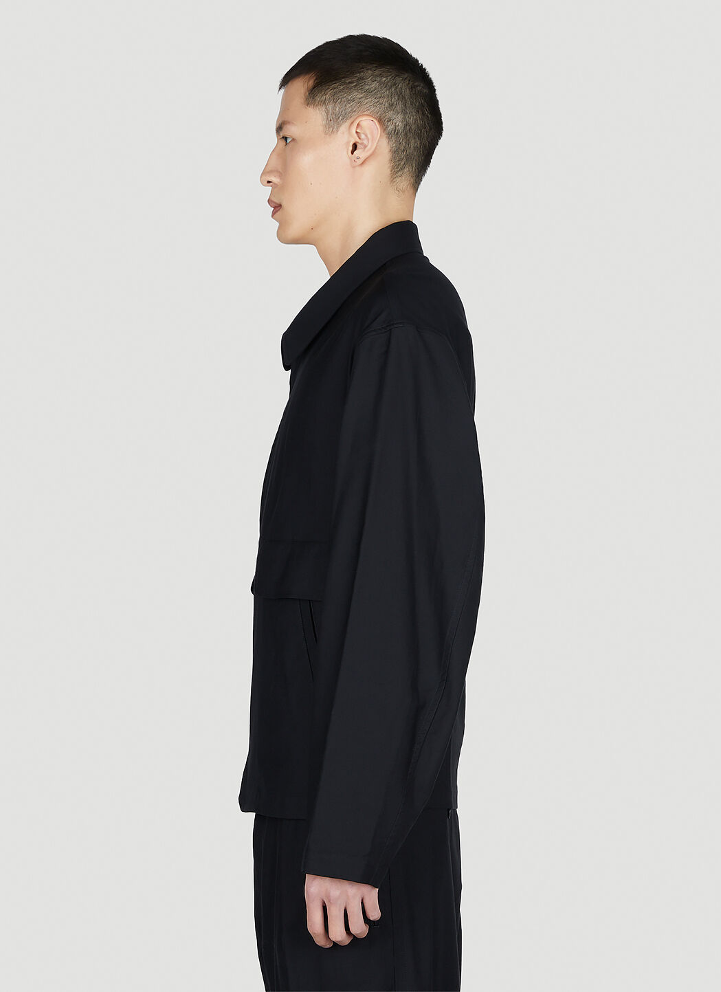 Yohji Yamamoto Men's' A-One Layer Jacket in Black | LN-CC®