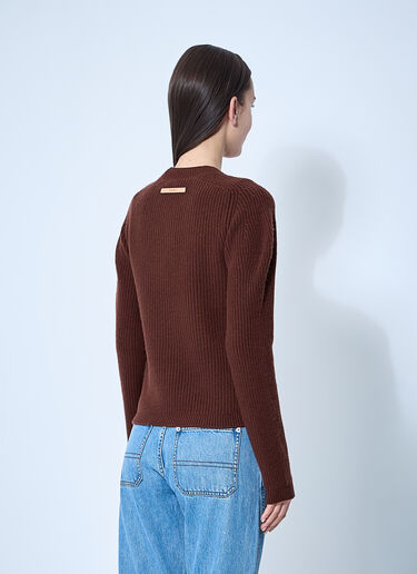 JW Anderson Puff Sleeve Sweater Brown jwa0260008
