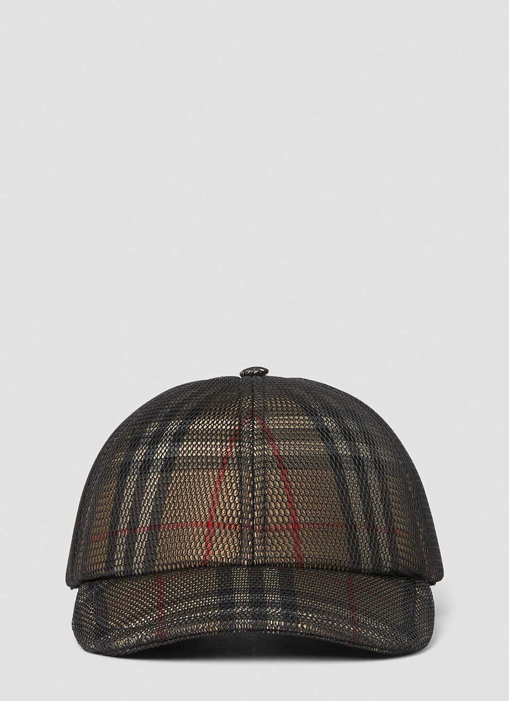 Burberry Mesh Check Baseball Hat in Beige | LN-CC