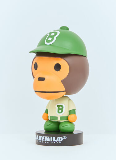 A BATHING APE® 棒球 Baby Milo 摇头娃娃 绿色 aba0357003
