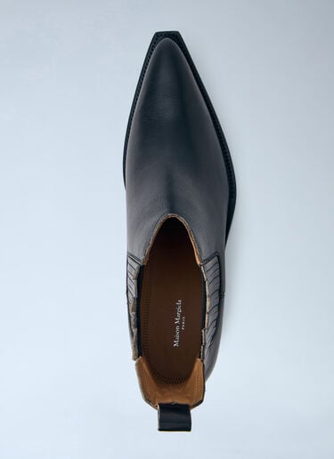 Maison Margiela Heel-Less Western Chelsea Boots  Black mla0164110