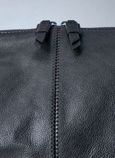 Lemaire Quiver Clip Leather Shoulder Bag Dark Brown lem0264035