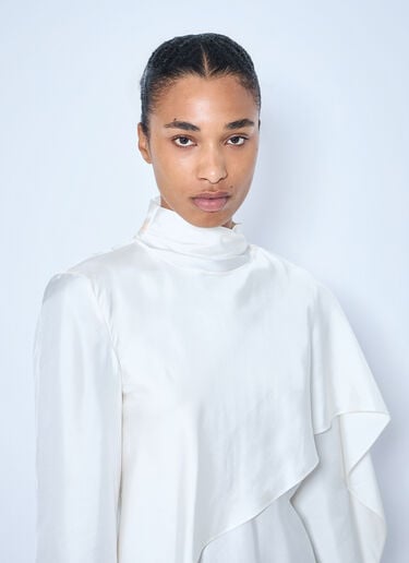 LN-CC® - RÓHE: Silk Foulard Top - White RÓHE Silk Foulard Top White roe0265011