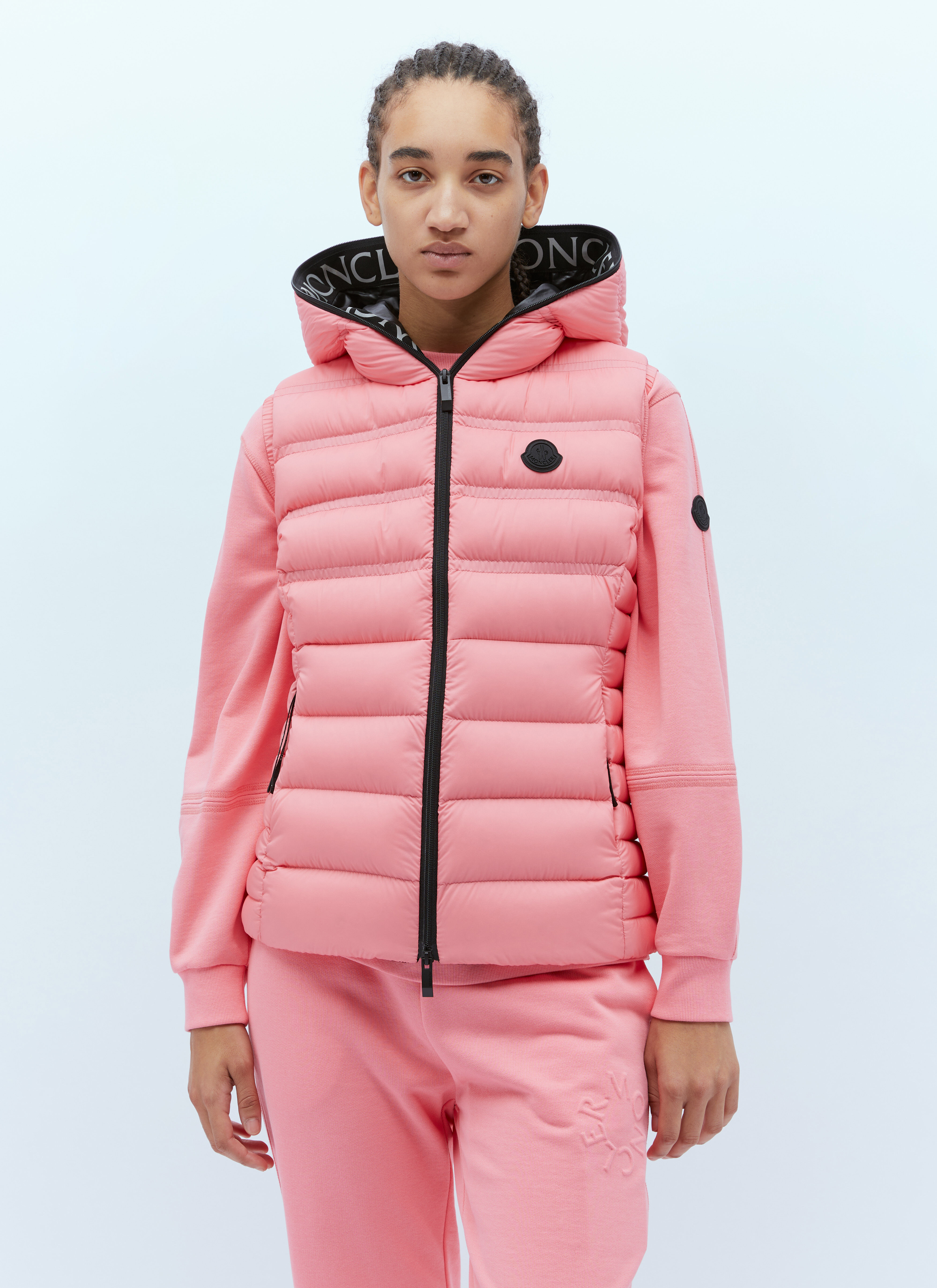 Moncler top gilet pink
