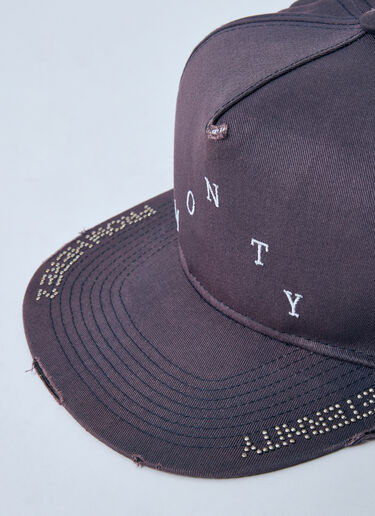 Paly Embellished Logo Motif Baseball Cap Brown pal0160013