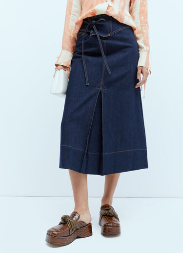 Rejina Pyo Boone Midi Skirt Blue rej0254002