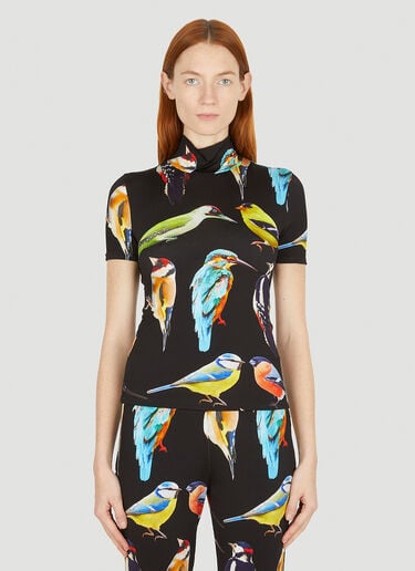 Stella McCartney Bird Print Top Black stm0251008