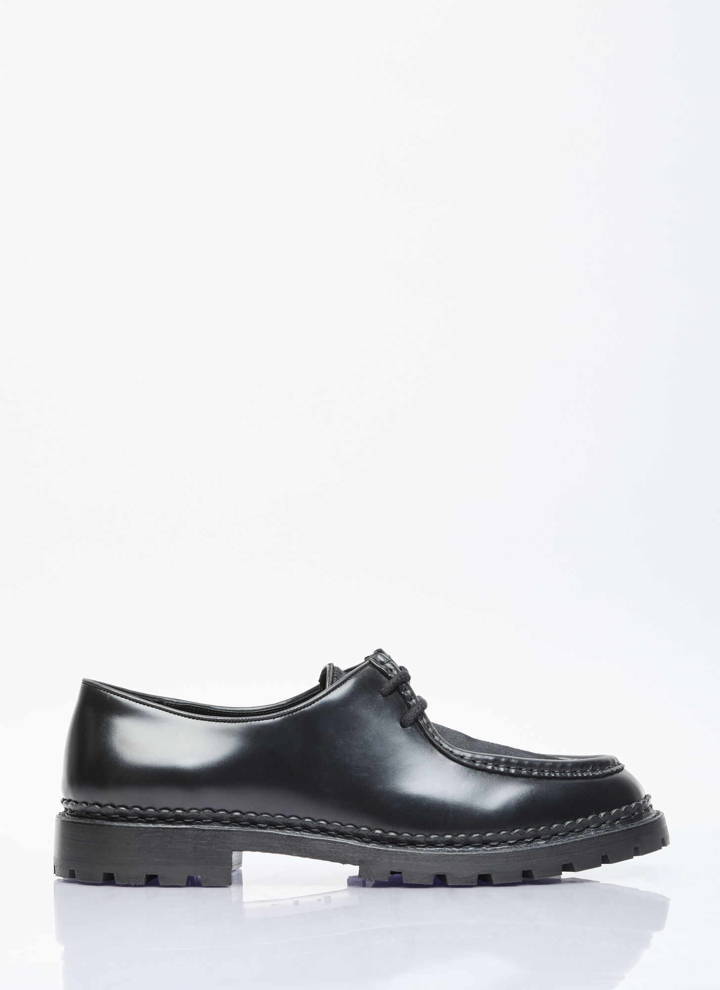 Saint Laurent Ponyhair Leather Loafers In Black