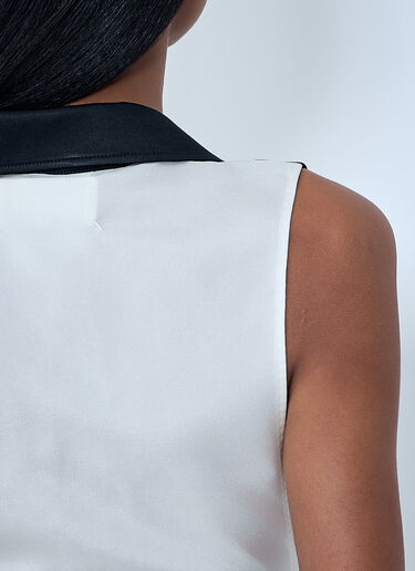 Maison Margiela Sleeveless Button-Down Top Black mla0264010