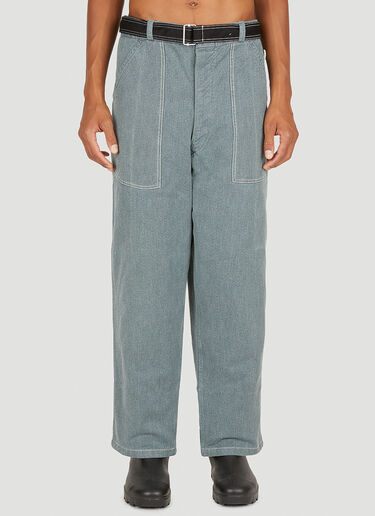OAMC RE-WORK Swiss Army Pants Blue omr0150003