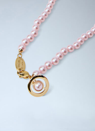 Vivienne Westwood Simonetta Pearl Necklace Pink vvw0264031