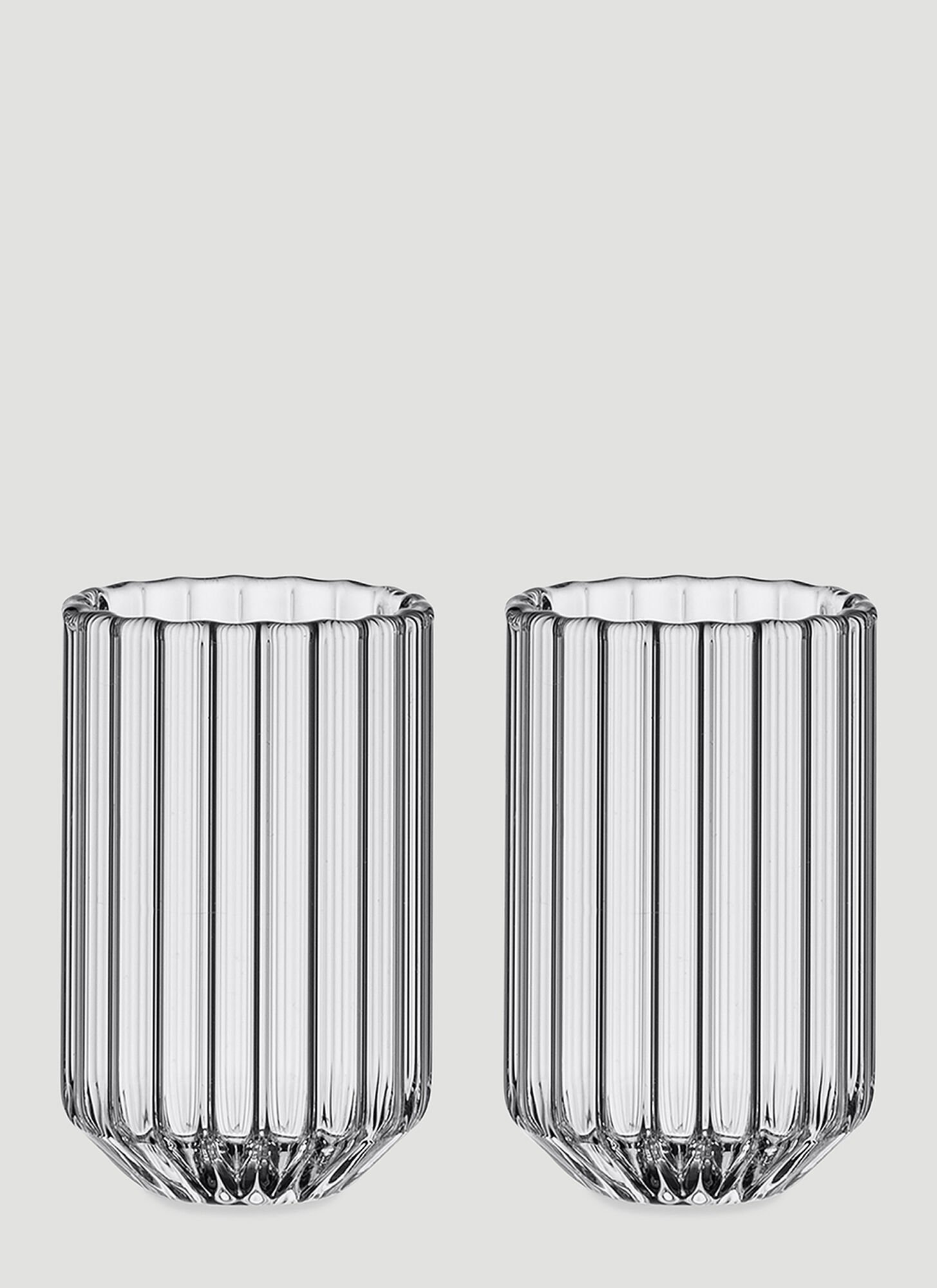 Fferrone Design Set Of Two Dearborn Mini Glasses Unisex Transparent
