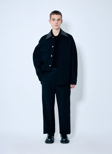 Jil Sander Cotton Twill Jacket Black jil0159008