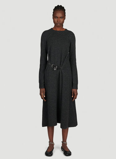 JW Anderson Unisex Padlock Strap Tie Dress in Grey | LN-CC®