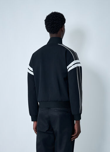 Leather Logo Motif Bomber Jacket Wales Bonner Leather Logo Motif Bomber Jacket Black wbn0162006