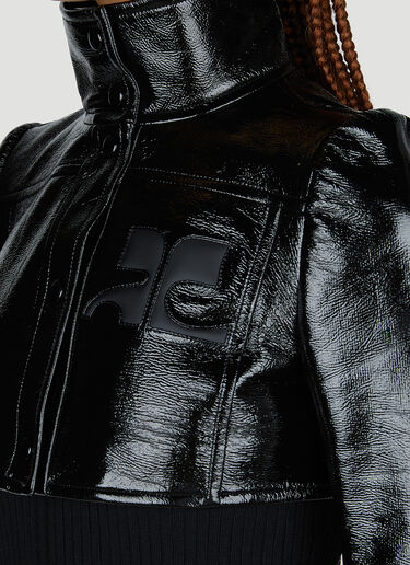 Courrèges Iconic Crop Jacket Black cou0251007