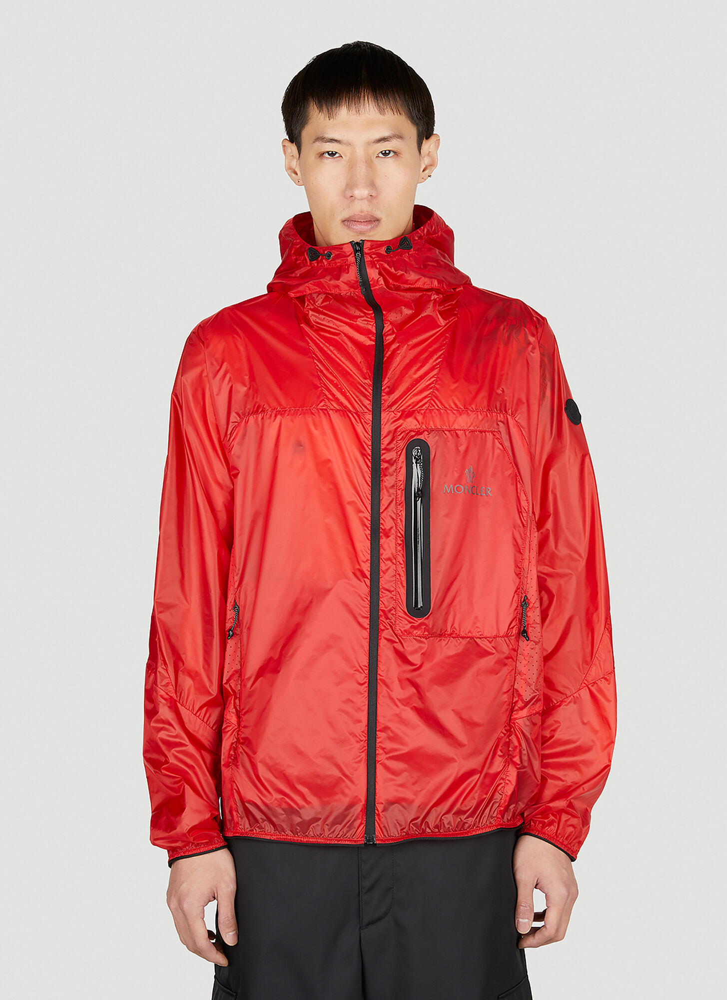 Shop Moncler Diadem Windbreaker Jacket In Red