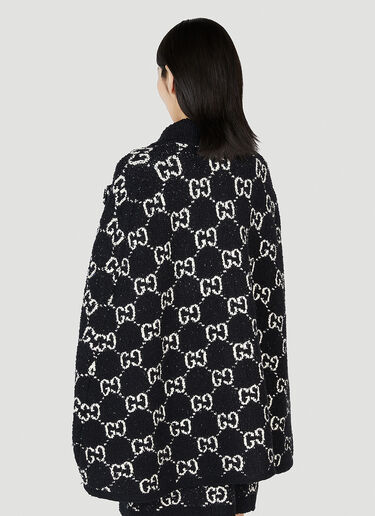 Gucci GG Jacquard Cape Jacket Black guc0251217