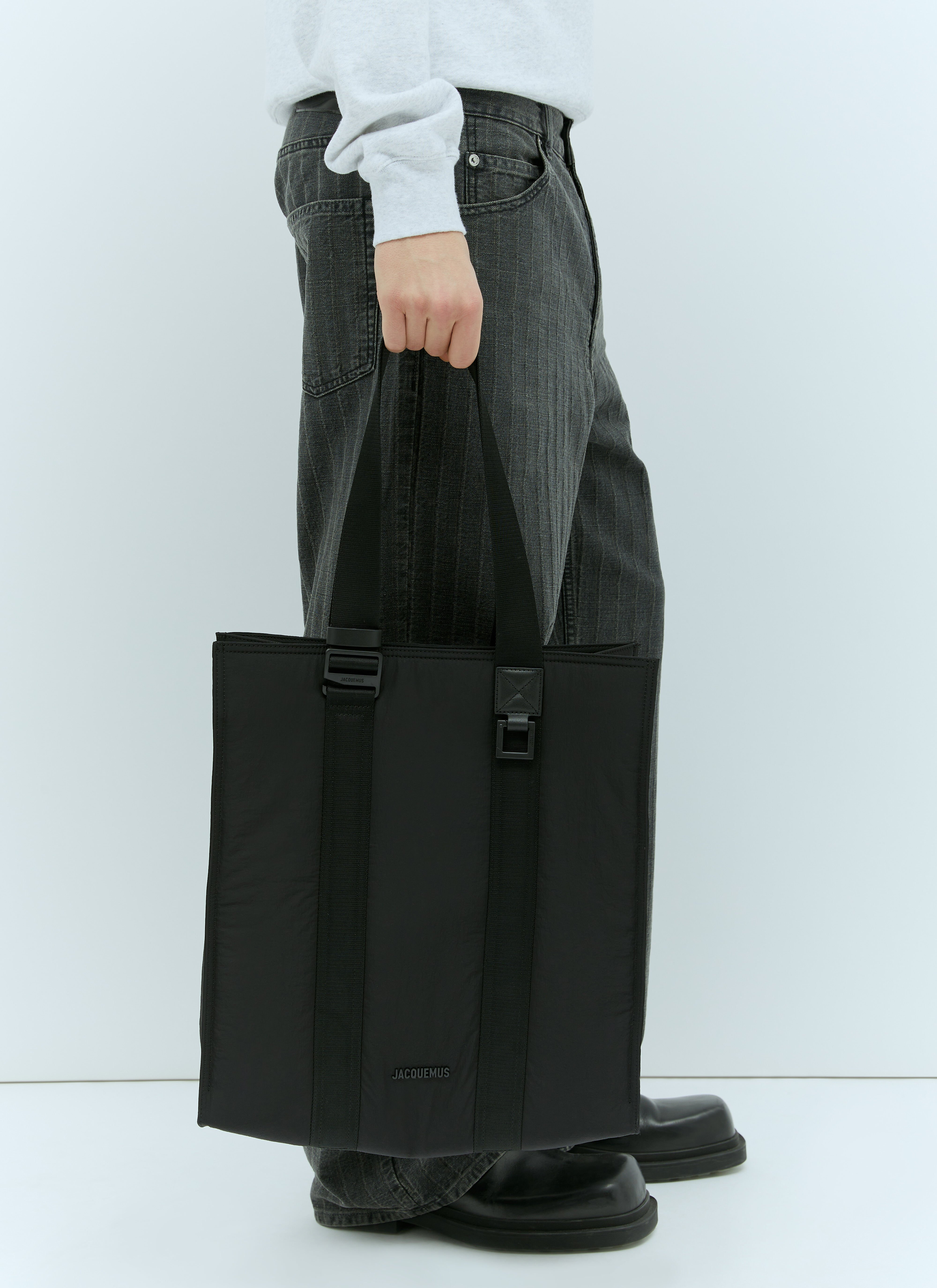 Jacquemus Men s Le Cabas Cuerda Tote Bag in Black LN CC