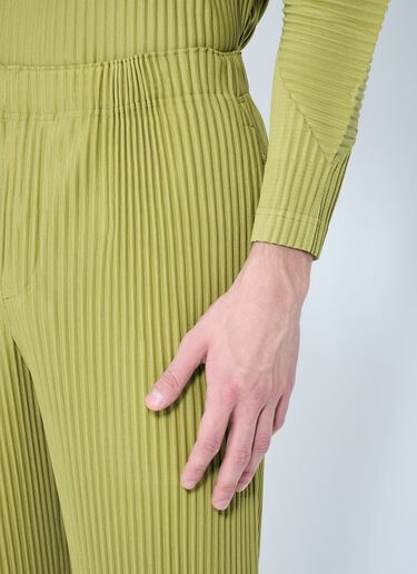 Homme Plissé Issey Miyake Straight Pleated Pants Green hmp0159002