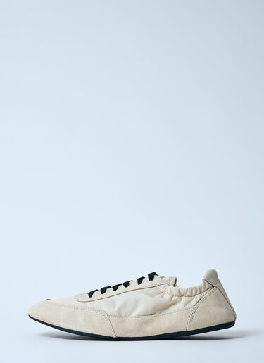 Prada Collapse Re-Nylon And Suede Sneakers White pra0260002