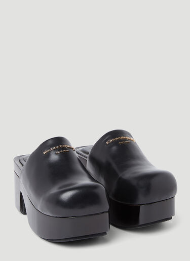 Alexander Wang Zoe Leather Clogs Black awg0253031