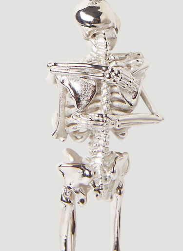 Raf Simons Kissing Skeleton Keyring Silver raf0150028