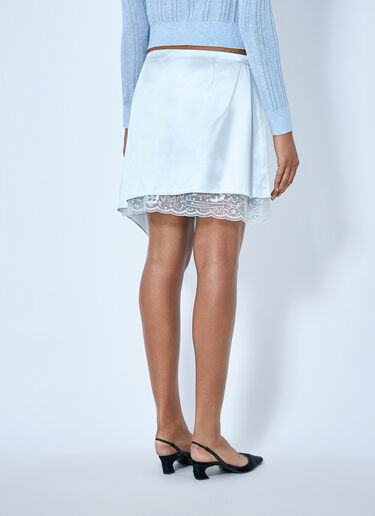 Acne Studios Asymmetric Wrap Skirt Light Blue acn0265069