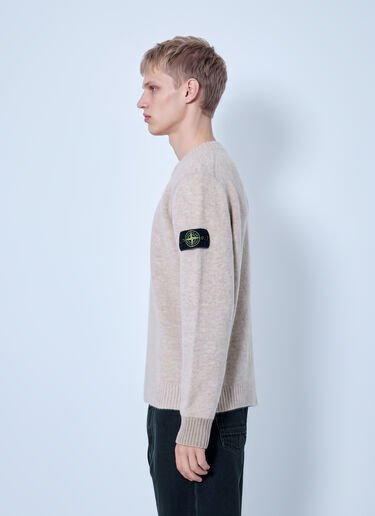 Stone Island Alpaca and Wool Crewneck Sweater Beige sto0165064