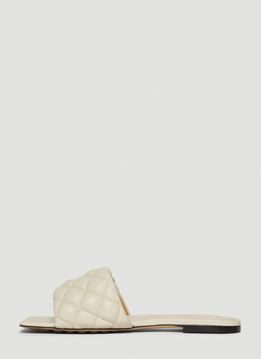 Bottega Veneta Padded Flat Sandals White bov0248038