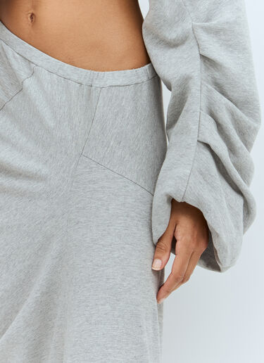 Dries Van Noten Jersey Maxi Skirt Grey dvn0258005