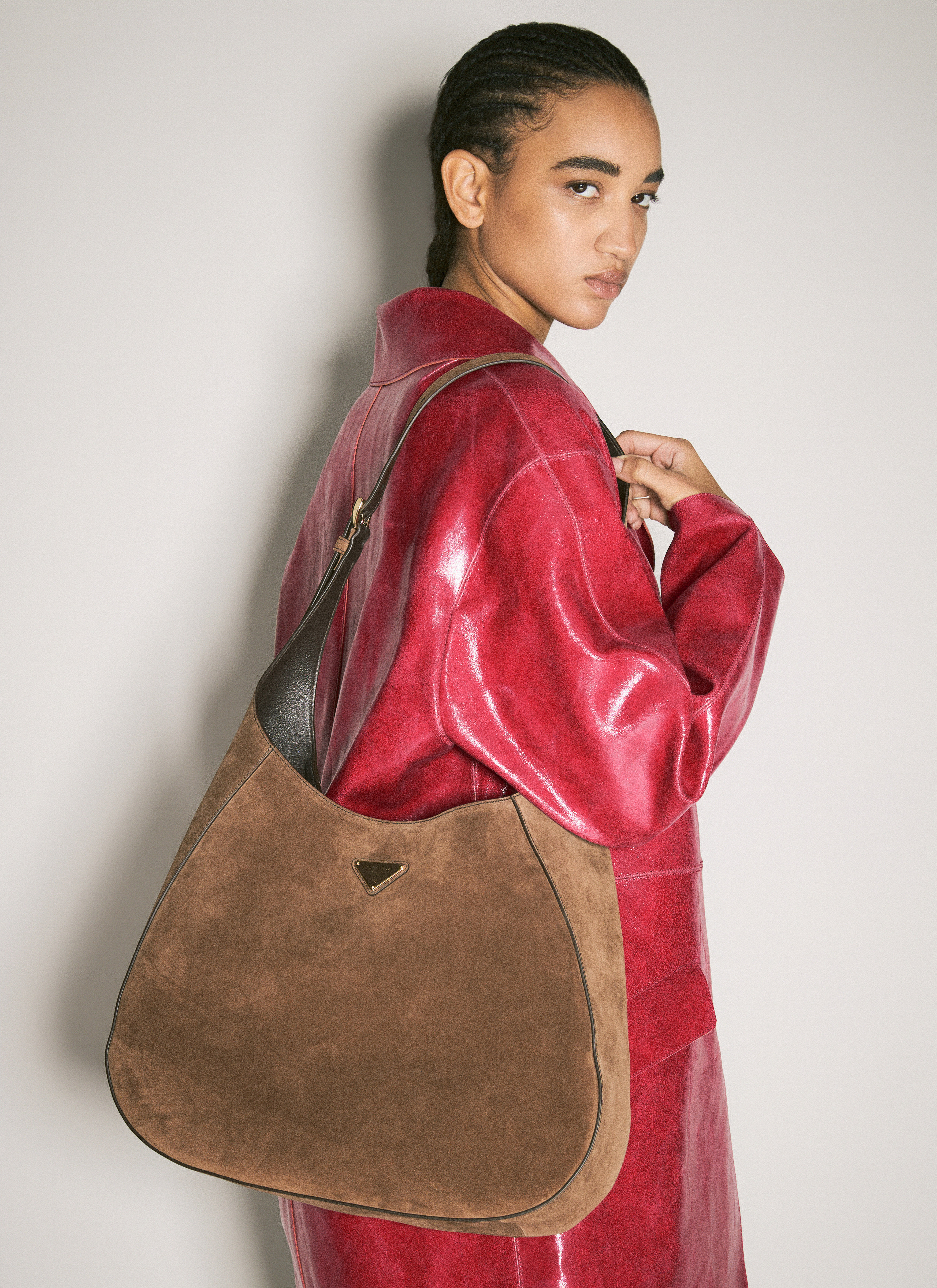 Prada suede bag clearance