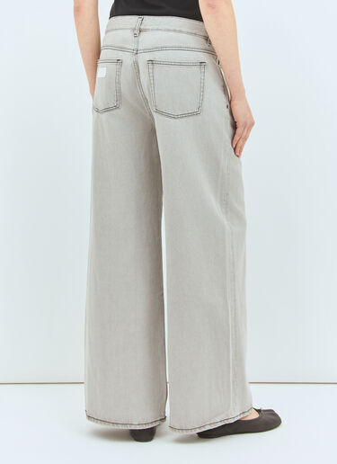 Ganni Future Wide-Leg Jeans Grey gan0258021