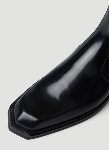Martine Rose 치즐 토 첼시 부츠 블랙 mtr0146024