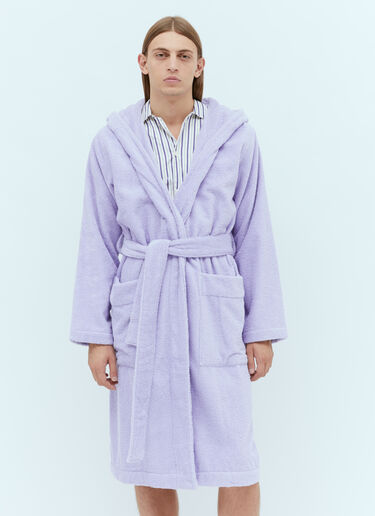 Tekla Hooded Bath Robe Purple tek0349012