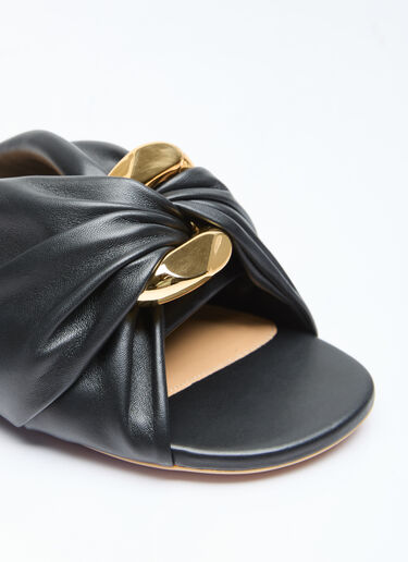 JW Anderson Corner Leather Flats Black jwa0255004