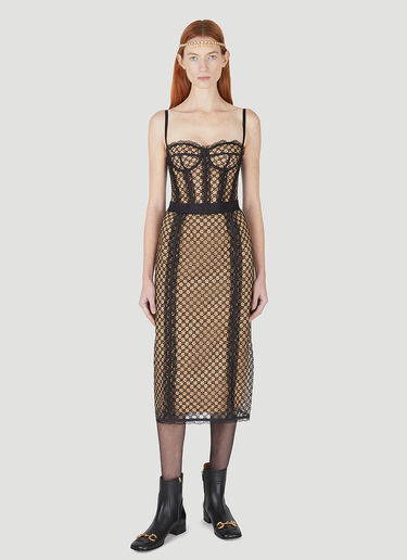Gucci GG Tulle Corset Black guc0247030