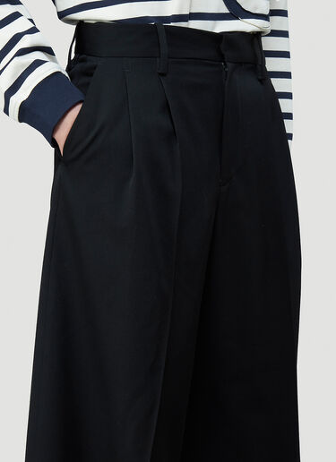 JW Anderson Cropped Straight-Leg Pants Black jwa0144011