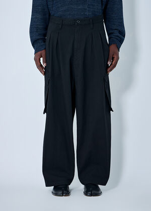 Yohji Yamamoto 12 Tucks Work Pants Black yoy0164013