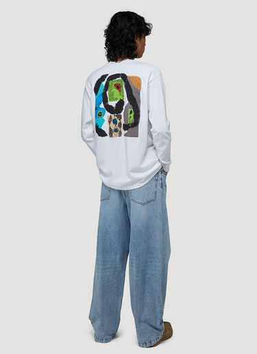 Silent Sound Lymphocytes Long-Sleeved T-Shirt White sls0343001
