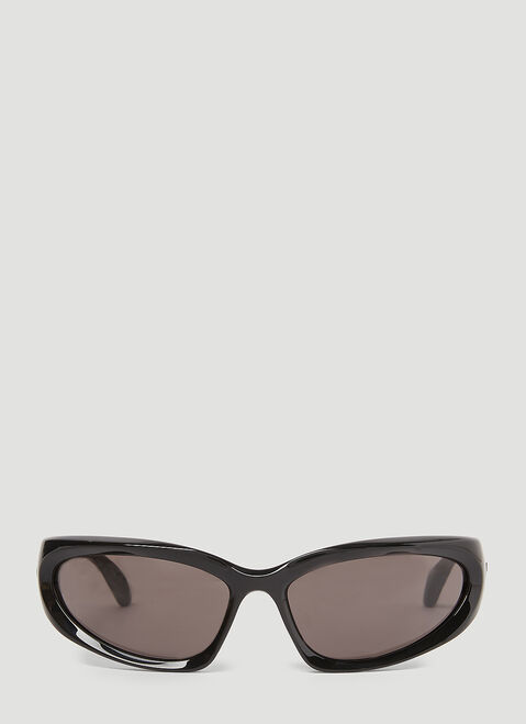 Balenciaga Swift Oval Sunglasses 블랙 bcs0153001