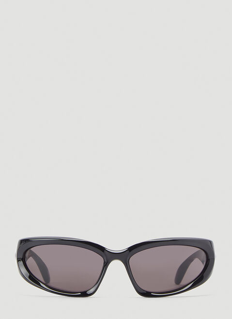 Balenciaga Swift Oval Sunglasses Silver bcs0353004