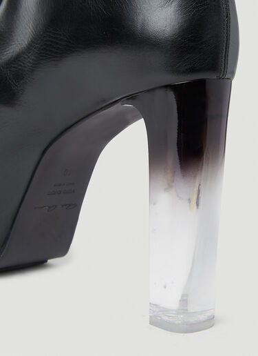 Rick Owens Oblique Platform Boots Black ric0252023
