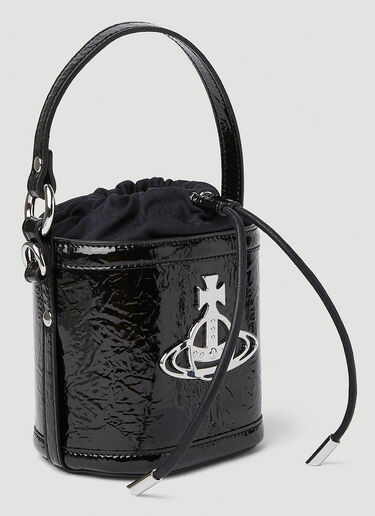 Vivienne Westwood Daisy Drawstring Bucket Handbag Black vvw0251056