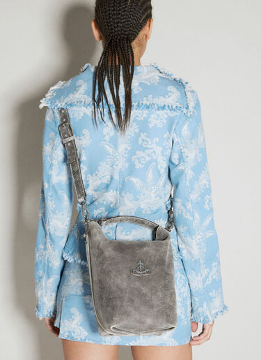 Vivienne Westwood サム ミディアムショルダーバッグ グレー vvw0255013